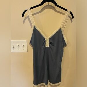 Banana Republic slate blue tank/ camisole